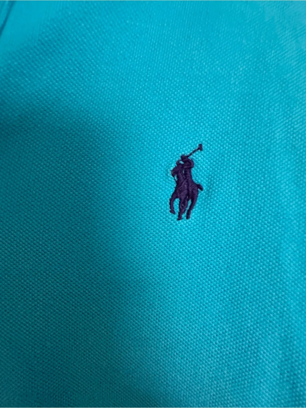 Ralph Lauren Men’s Turquoise Polo Shirt with Navy Pony